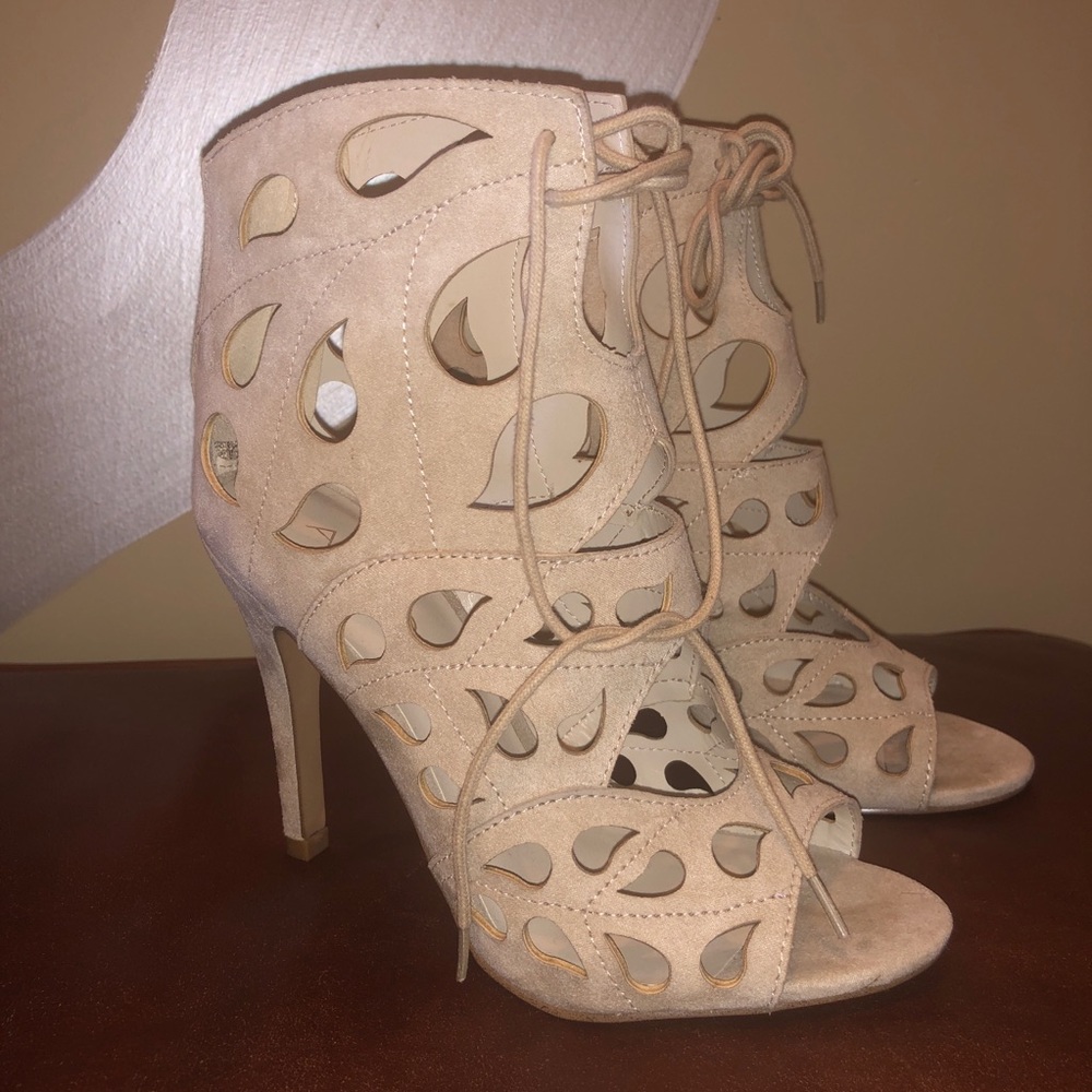 ALDO suede tan heels